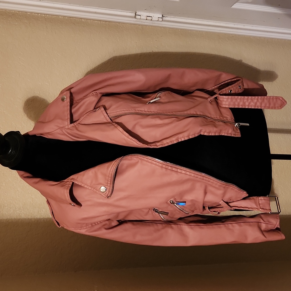 Faux leather jacket